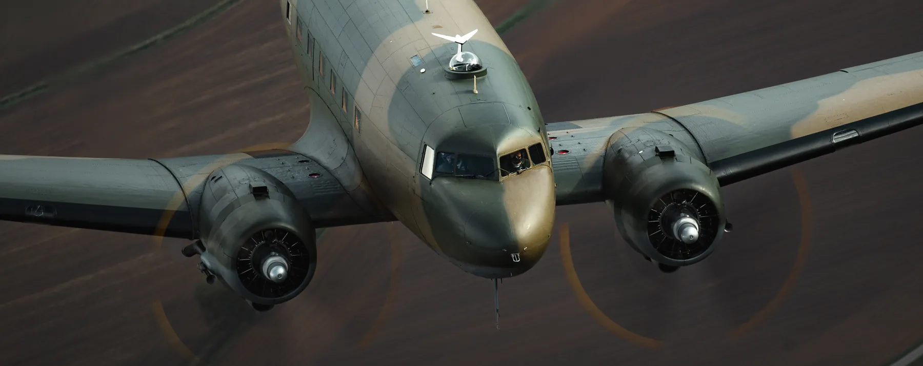 Battle of Britain Memorial Flight C-47 Dakota in flight