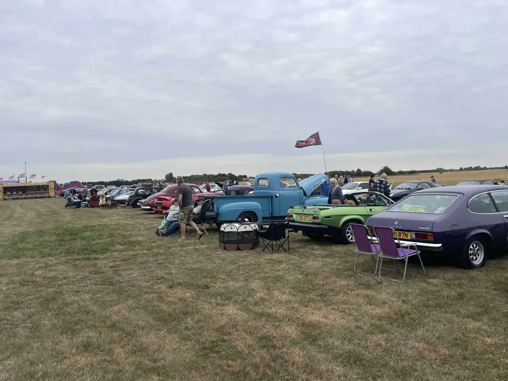 Classic cars on display at Wings and Wheels