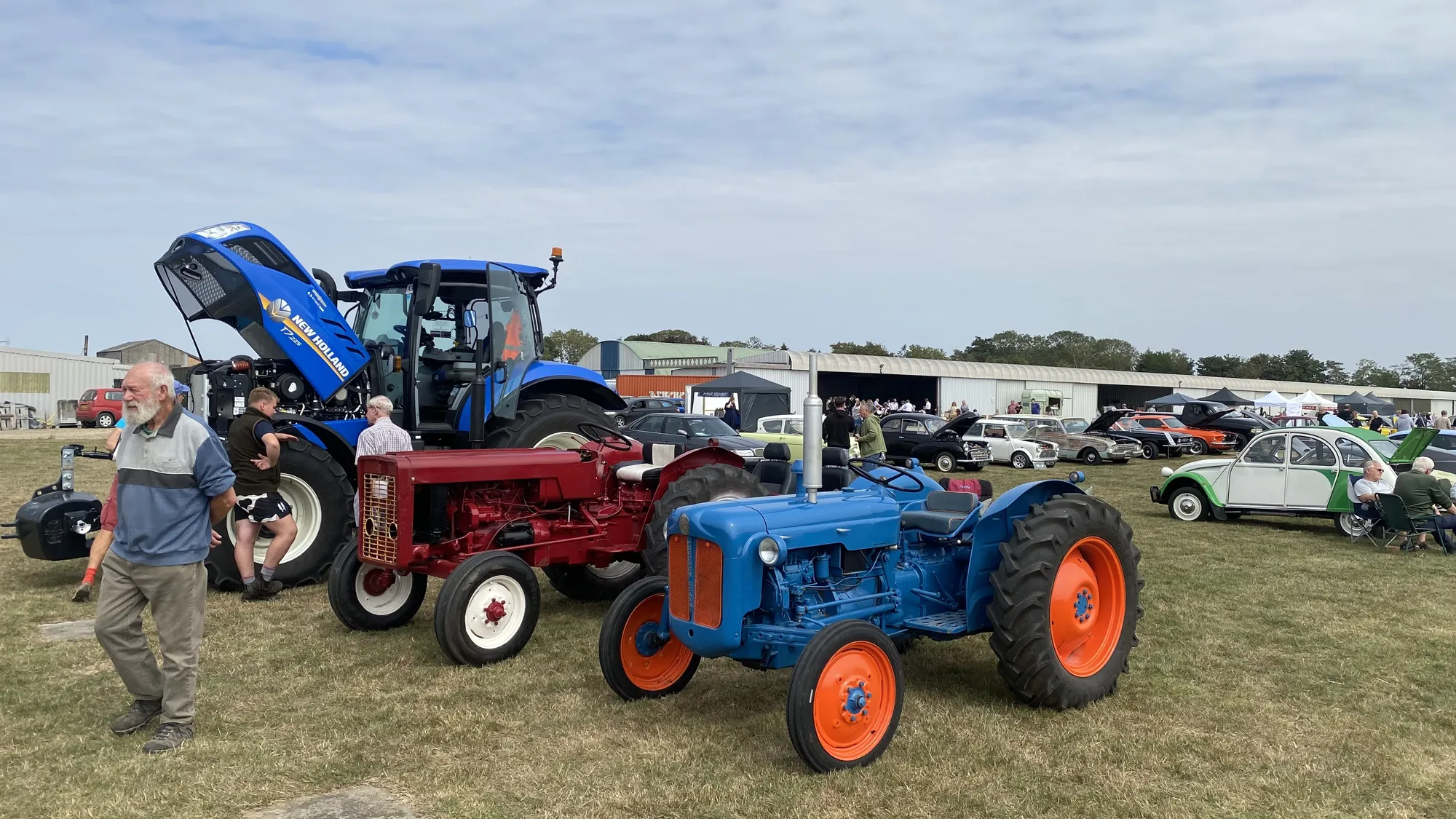 Vintage tractors on display at Wings & Wheels
